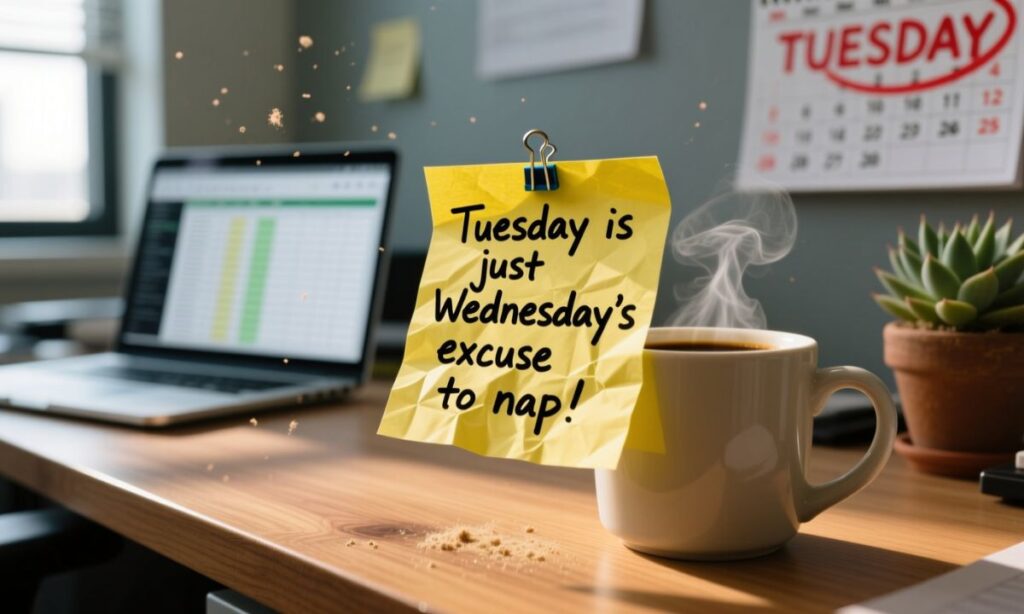 Funny Tuesday Quotes for Work