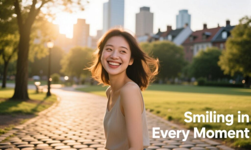 Smiling in Every Moment Captions