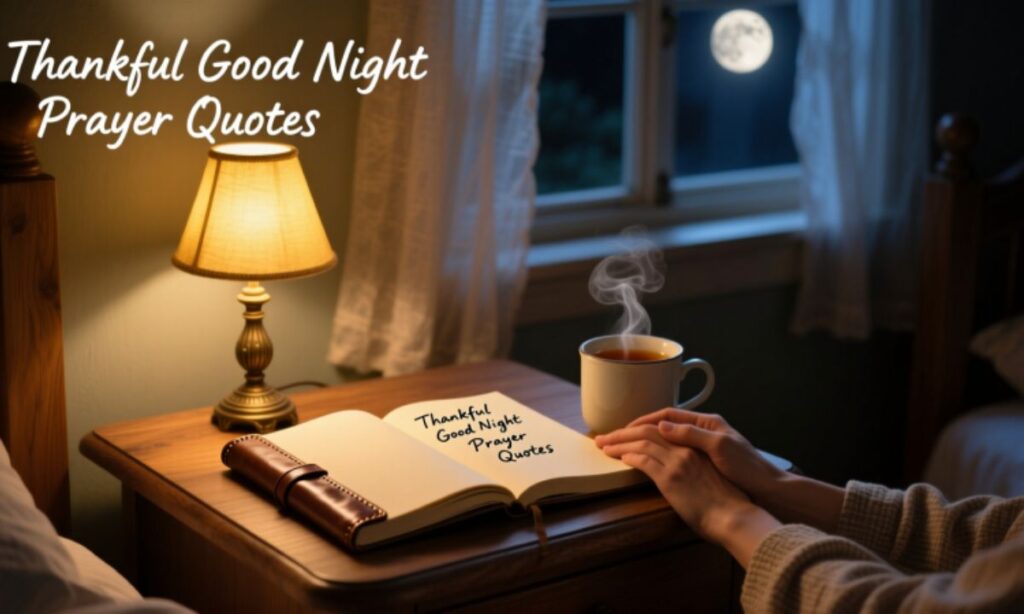 Thankful Good Night Prayer Quotes