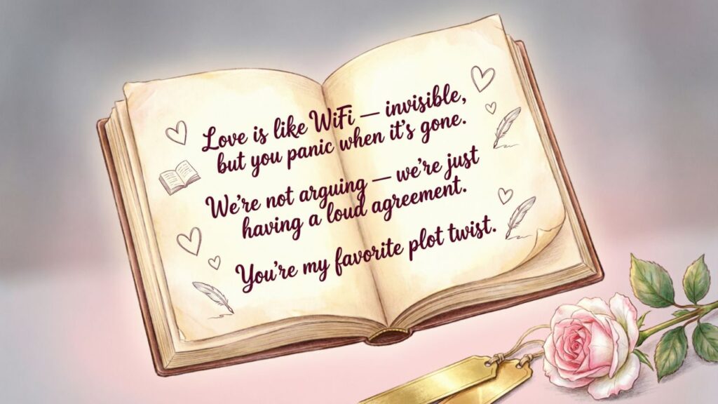 Funny Book Quotes to Celebrate Love
