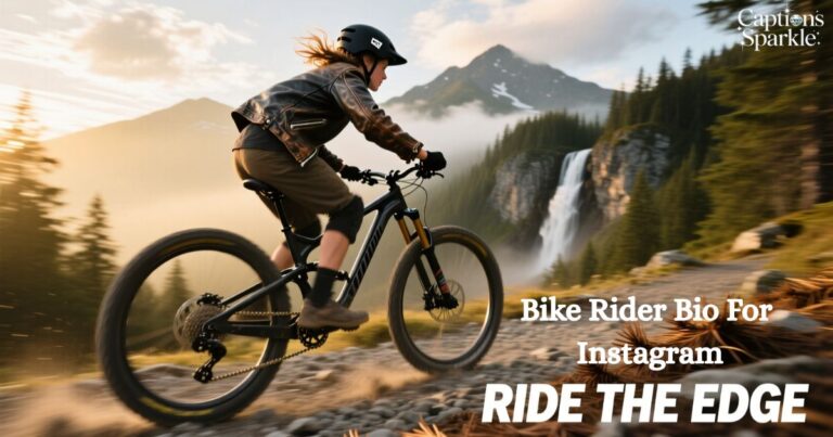 Bike Rider Bio For Instagram