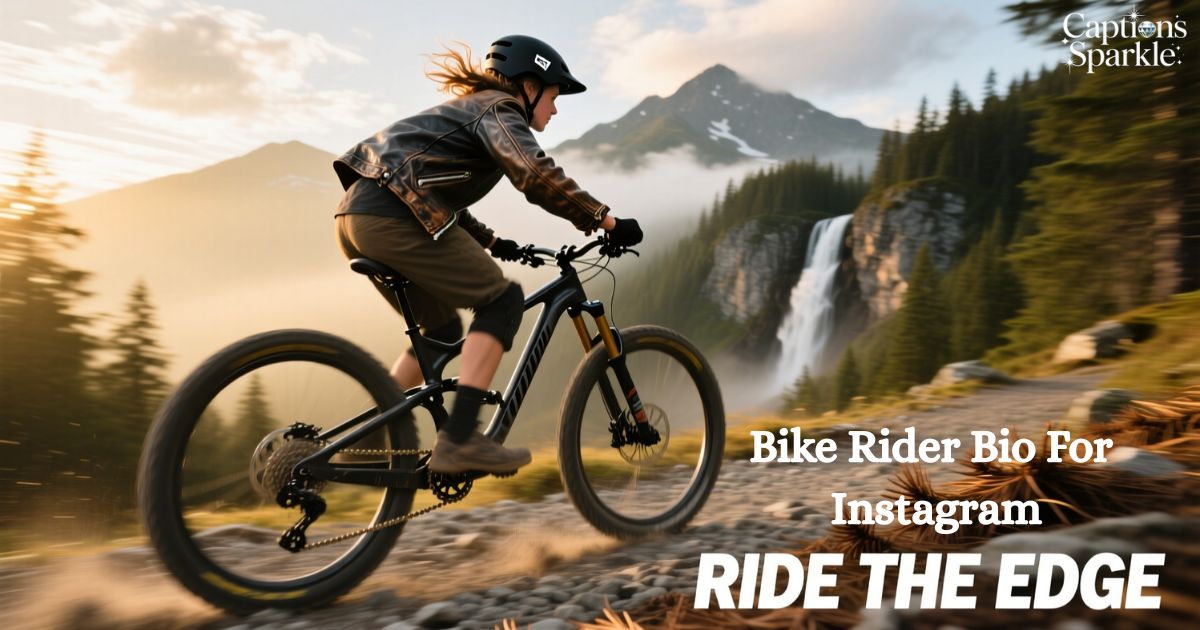 Bike Rider Bio For Instagram